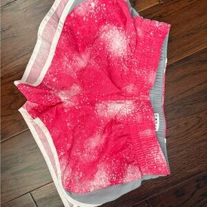 Nike Pink and Gray Dri-FIT Athletic Shorts size small galaxy print excellent con